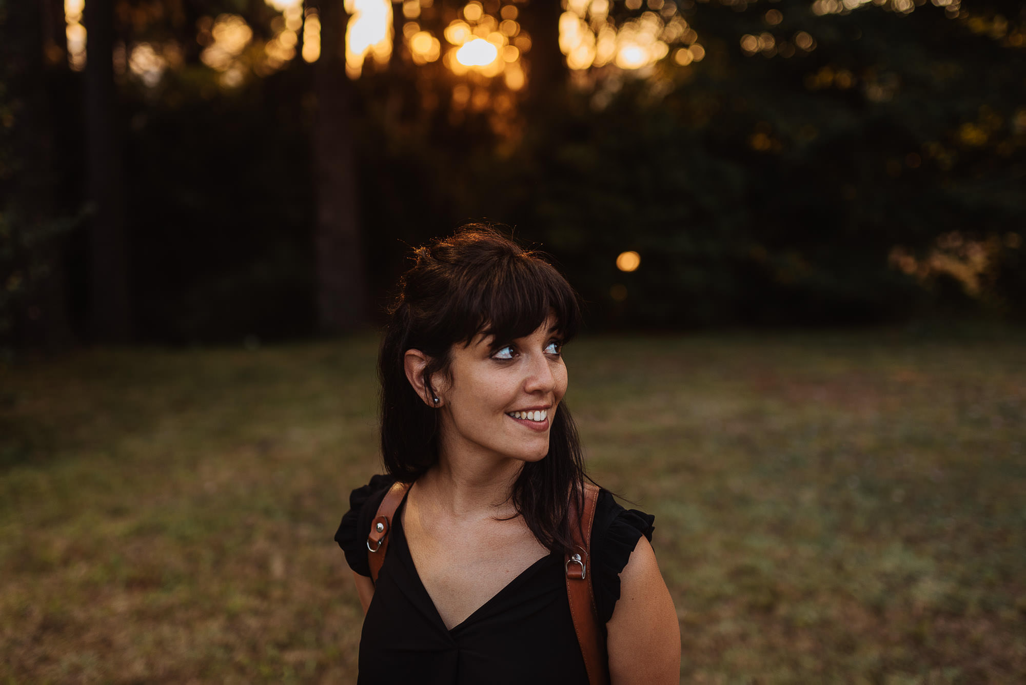 Francesca Alberico in the sunset light